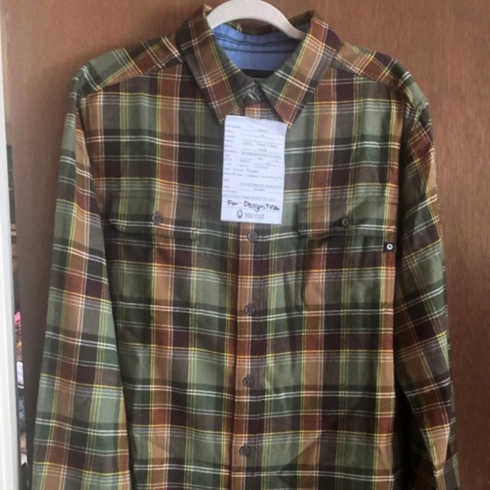 Marmot Men's Jasper Midweight Flannel (NWT) Medium
